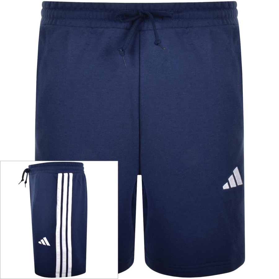 adidas Sportswear 3 Stripe Regular Fit Shorts Blue